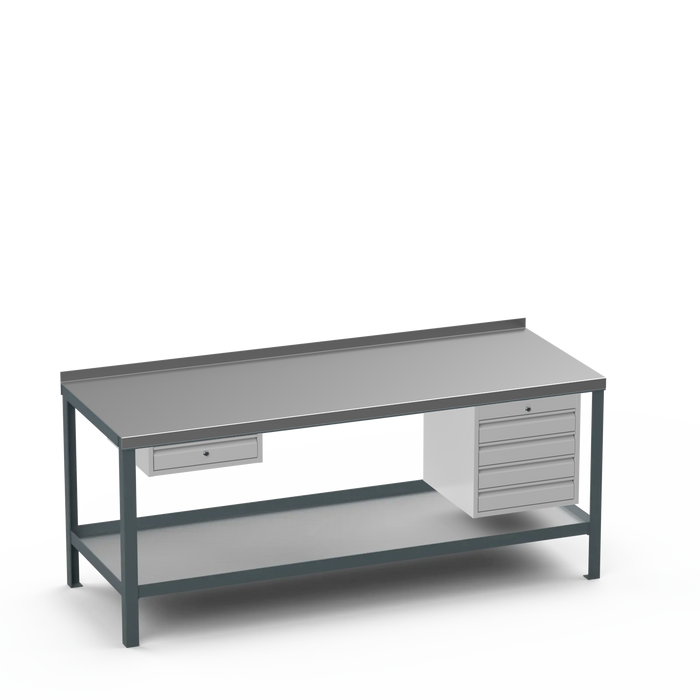 Steel Top Heavy Duty Workbench | Single Drawer & 4 Drawer Storage