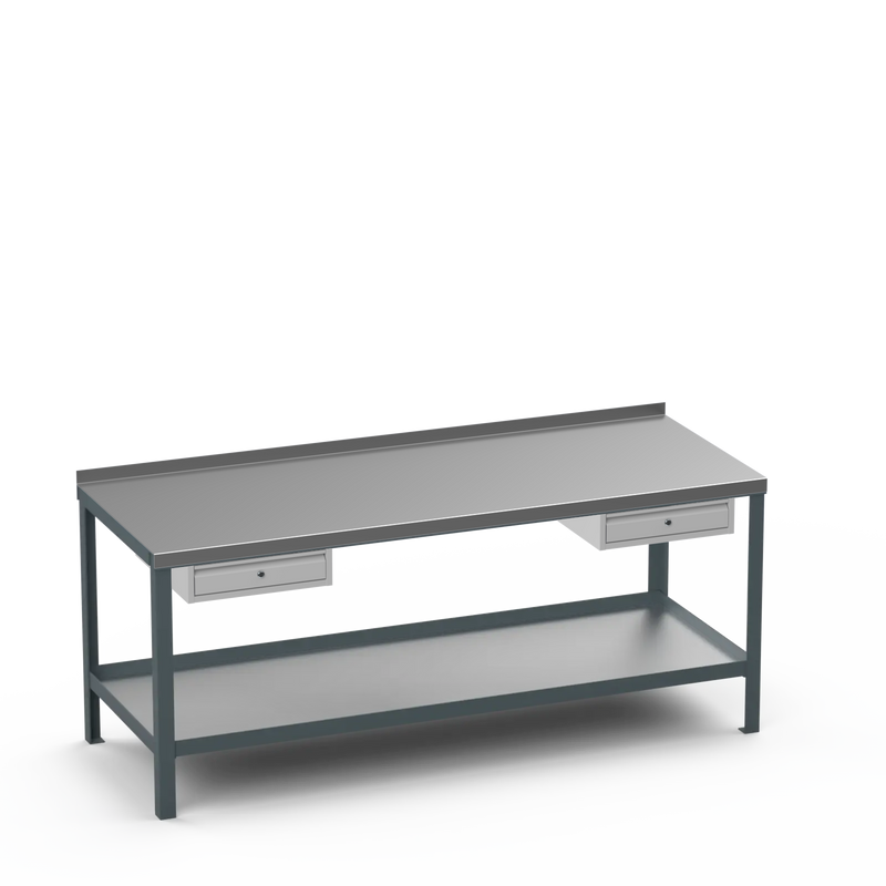 Steel Top Heavy Duty Workbench | Single Drawer & Single Drawer Storage