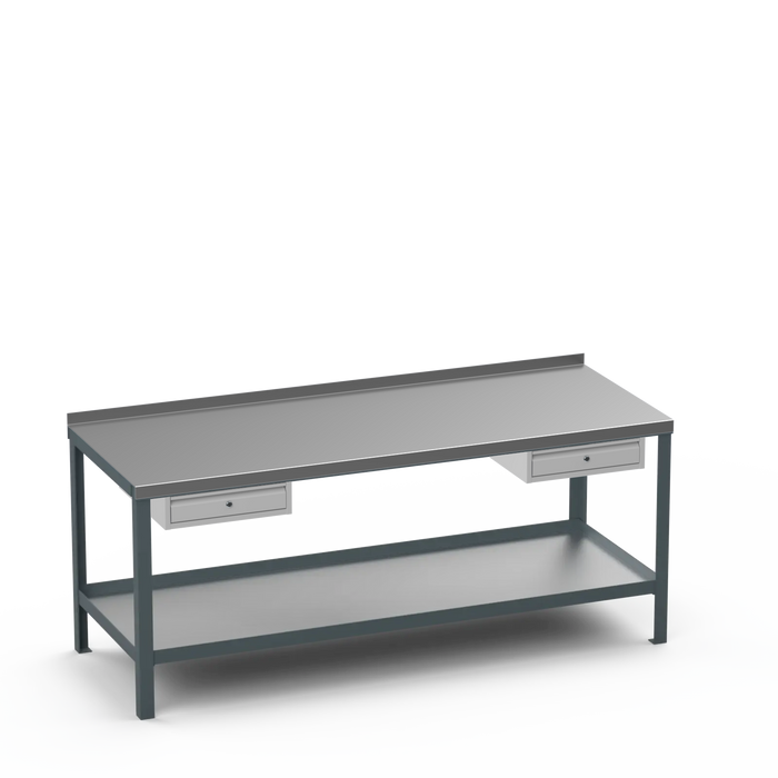 Steel Top Heavy Duty Workbench | Single Drawer & Single Drawer Storage