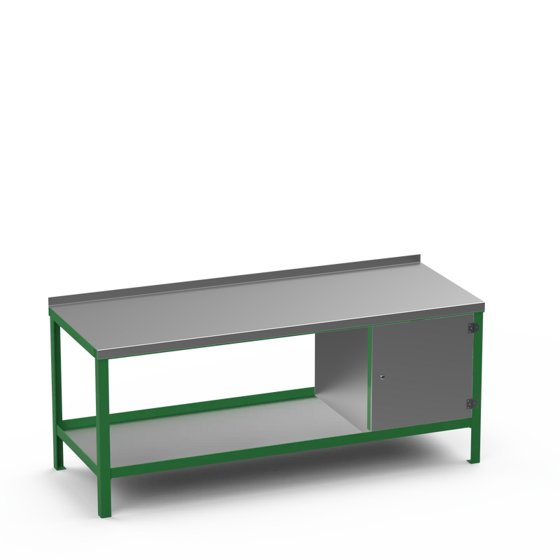 Steel Top Heavy Duty Workbench | Enclosed Cupboard Storage