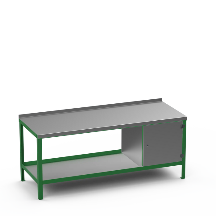 Steel Top Heavy Duty Workbench | Enclosed Cupboard Storage
