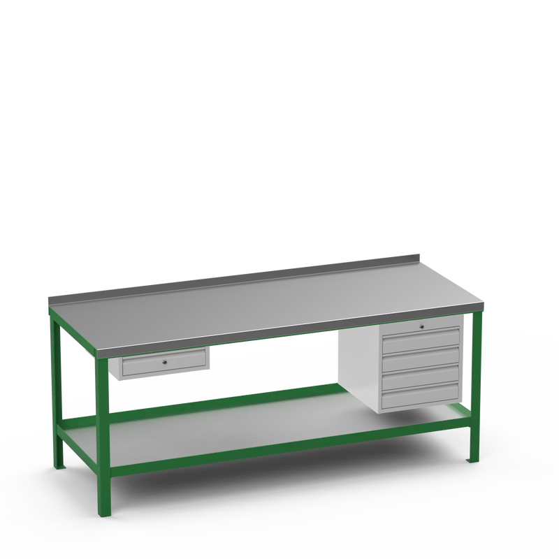 Steel Top Heavy Duty Workbench | Single Drawer & 4 Drawer Storage