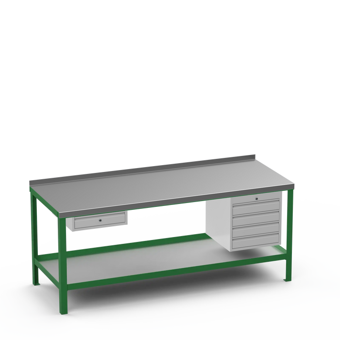 Steel Top Heavy Duty Workbench | Single Drawer & 4 Drawer Storage