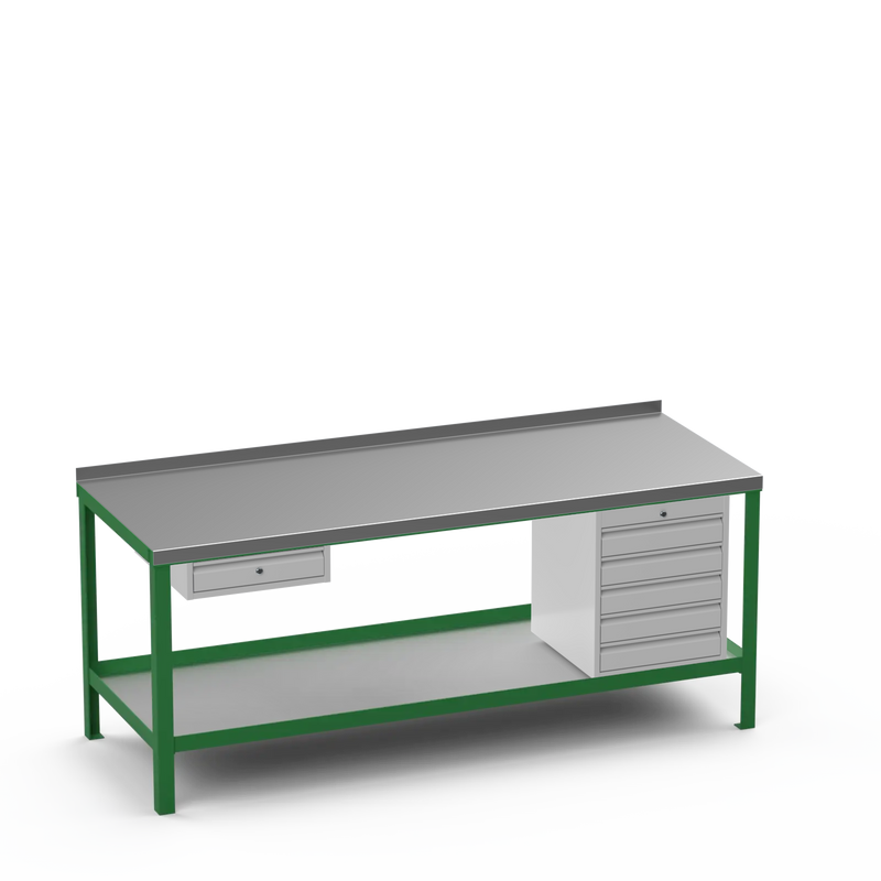 Steel Top Heavy Duty Workbench | Single Drawer & 5 Drawer Storage