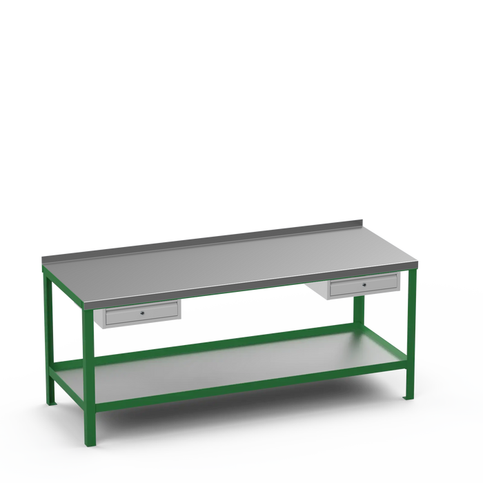 Steel Top Heavy Duty Workbench | Single Drawer & Single Drawer Storage