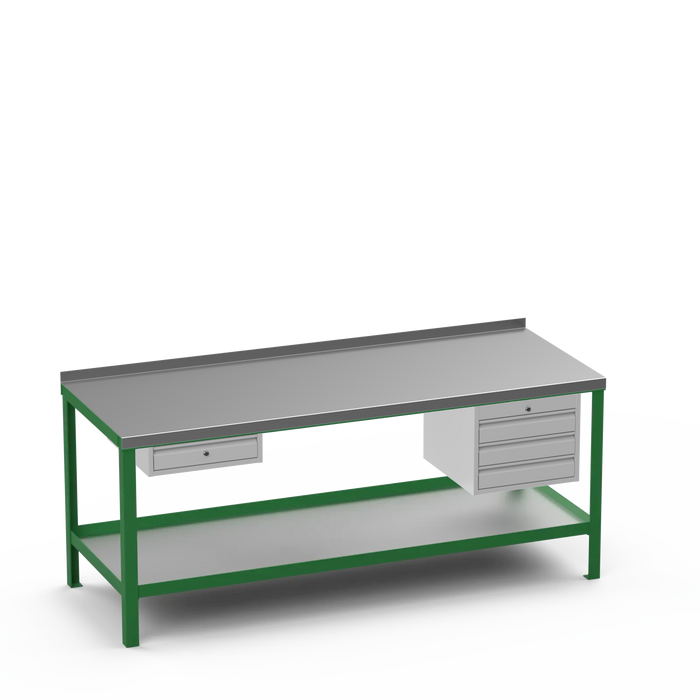 Steel Top Heavy Duty Workbench | Single Drawer & 3 Drawer Storage