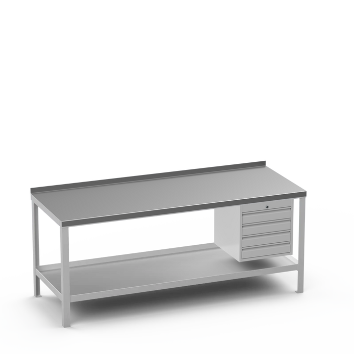 Steel Top Heavy Duty Workbench | 4 Drawer Storage
