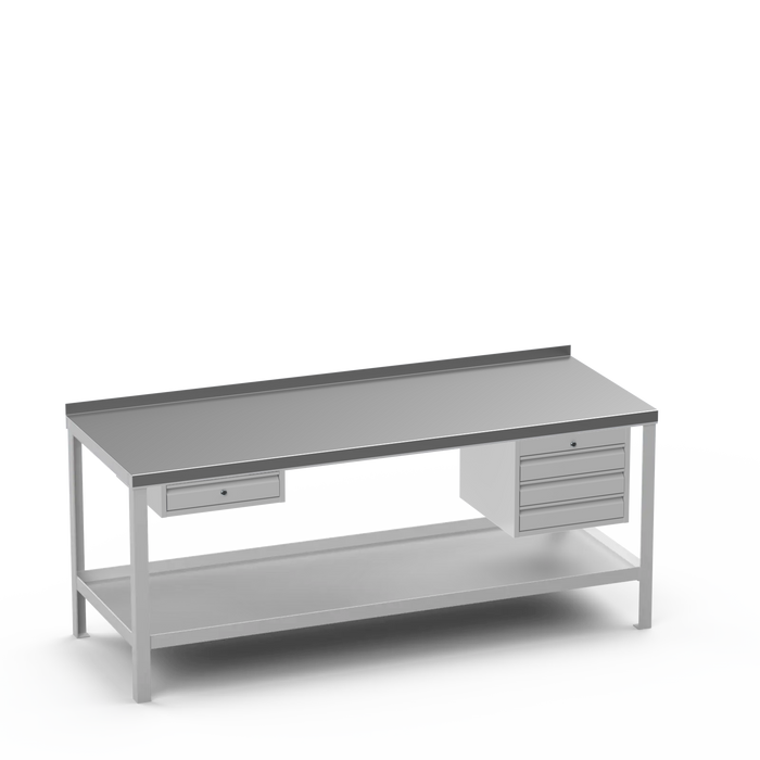Steel Top Heavy Duty Workbench | Single Drawer & 3 Drawer Storage