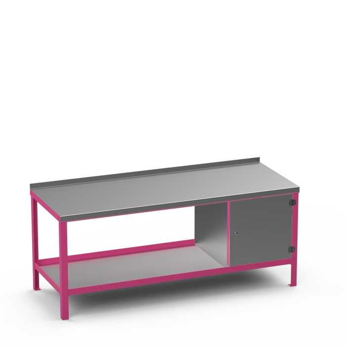 Steel Top Heavy Duty Workbench | Enclosed Cupboard Storage