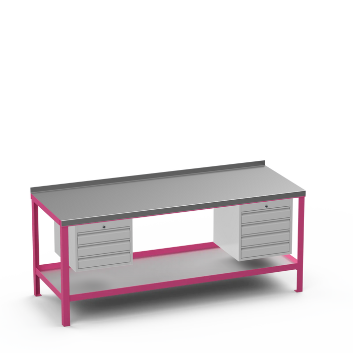 Steel Top Heavy Duty Workbench | 3 Drawer & 4 Drawer Storage