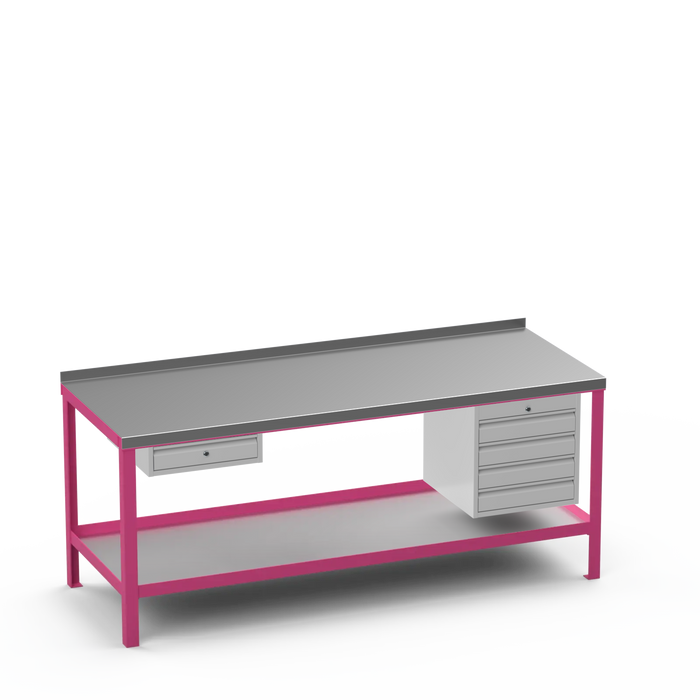 Steel Top Heavy Duty Workbench | Single Drawer & 4 Drawer Storage