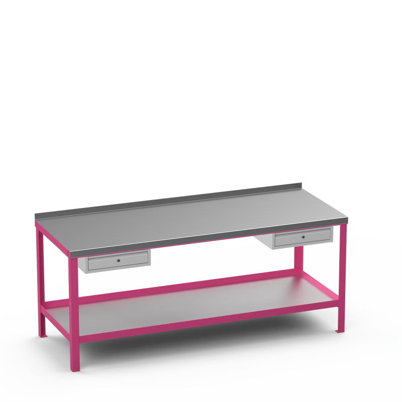 Steel Top Heavy Duty Workbench | Single Drawer & Single Drawer Storage