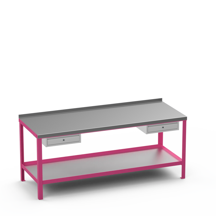 Steel Top Heavy Duty Workbench | Single Drawer & Single Drawer Storage