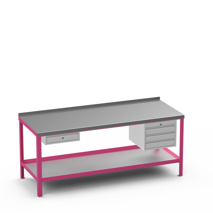 Steel Top Heavy Duty Workbench | Single Drawer & 3 Drawer Storage
