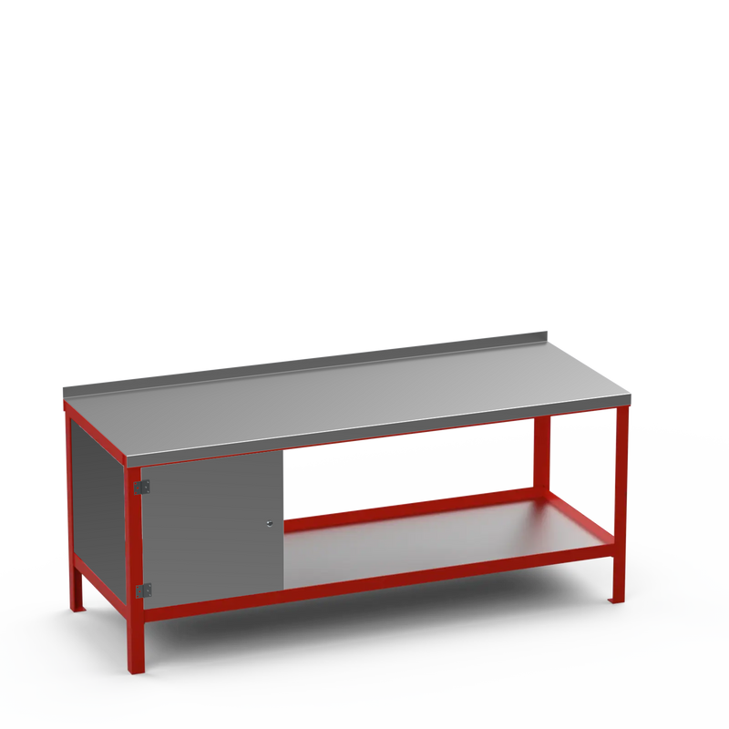 Steel Top Heavy Duty Workbench | Enclosed Cupboard Storage