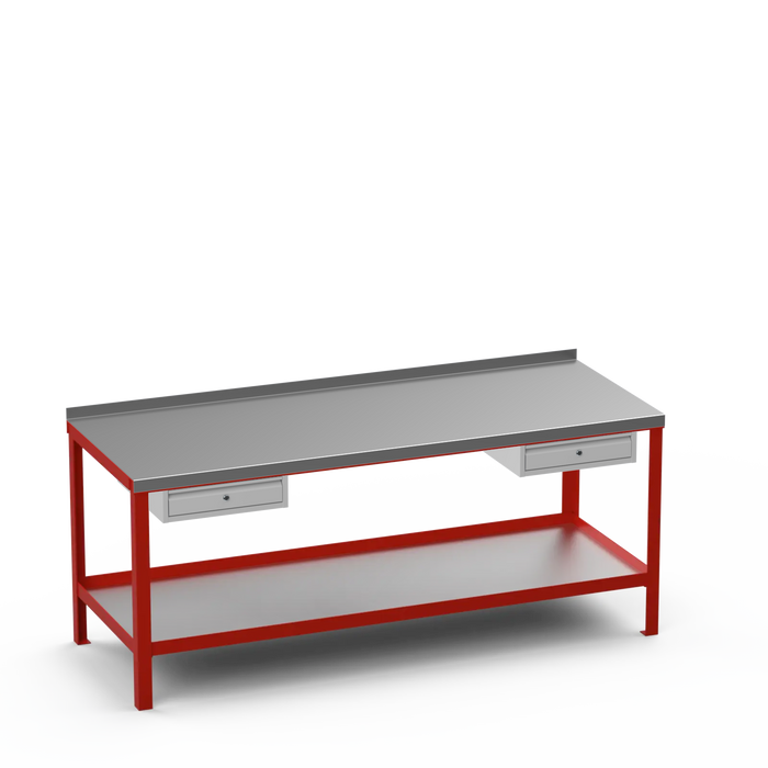 Steel Top Heavy Duty Workbench | Single Drawer & Single Drawer Storage