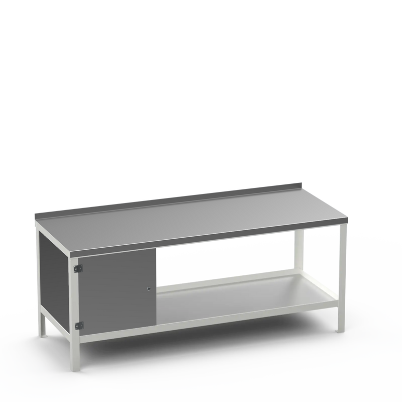 Steel Top Heavy Duty Workbench | Enclosed Cupboard Storage