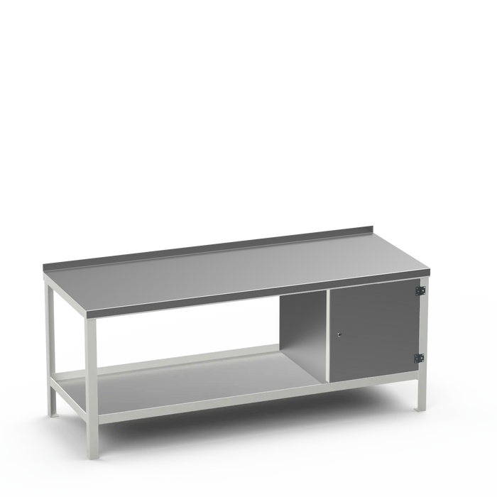 Steel Top Heavy Duty Workbench | Enclosed Cupboard Storage