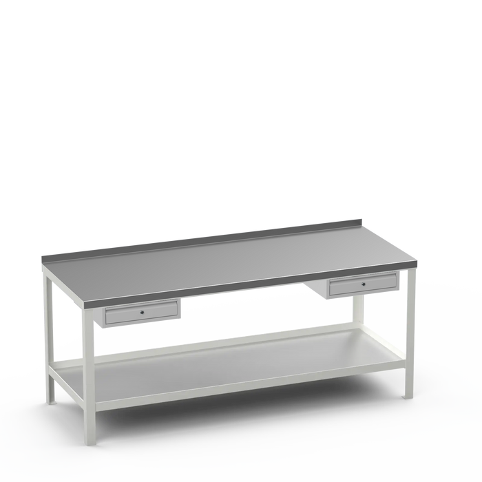 Steel Top Heavy Duty Workbench | Single Drawer & Single Drawer Storage