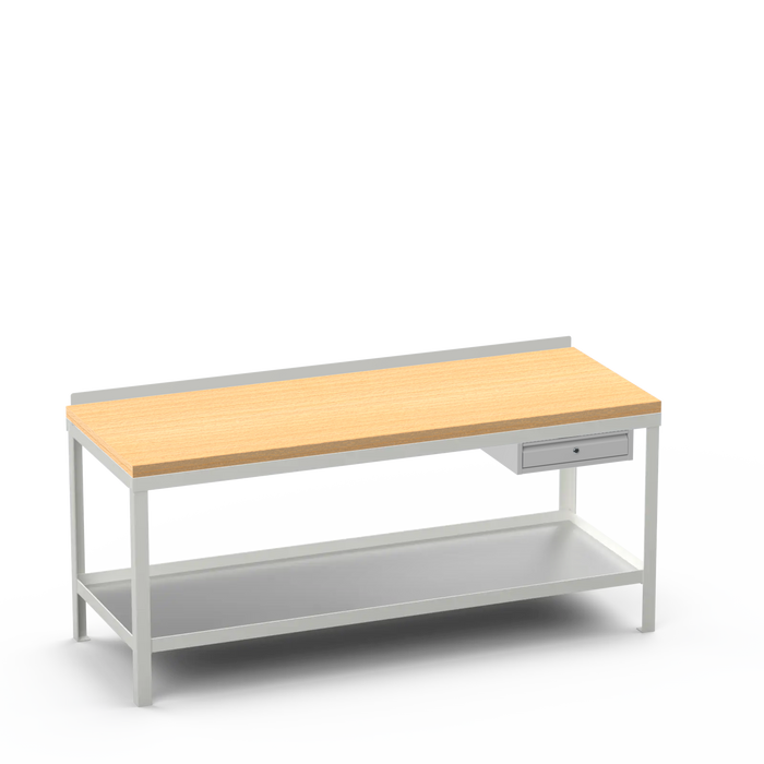 Wood Top Heavy Duty Workbench | Single Drawer Storage