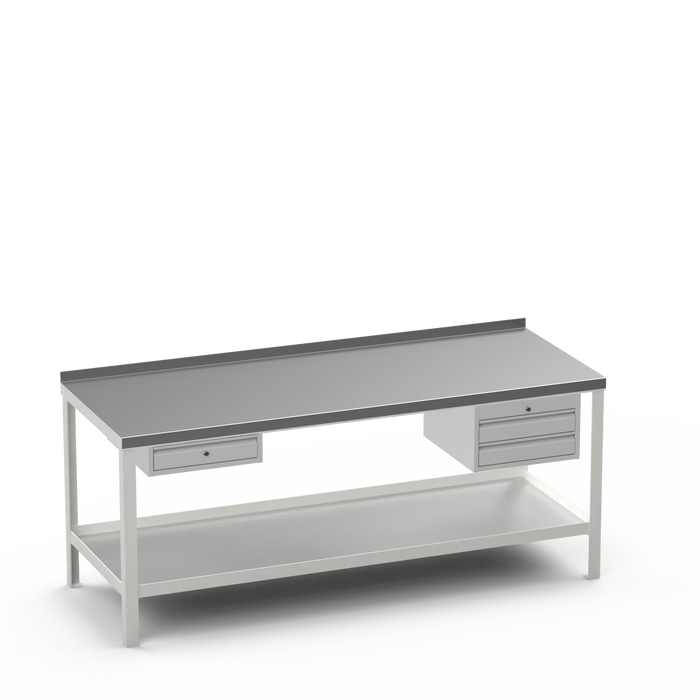 Steel Top Heavy Duty Workbench | Single Drawer & 2 Drawer Storage