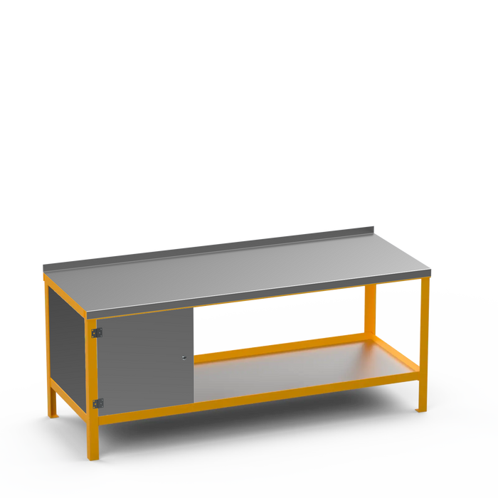 Steel Top Heavy Duty Workbench | Enclosed Cupboard Storage