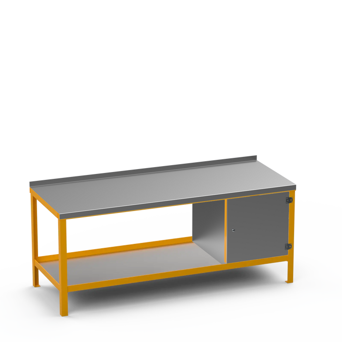 Steel Top Heavy Duty Workbench | Enclosed Cupboard Storage