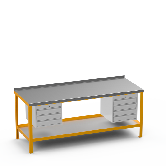 Steel Top Heavy Duty Workbench | 3 Drawer & 4 Drawer Storage