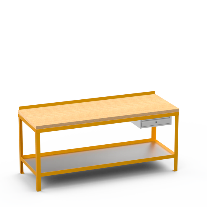 Wood Top Heavy Duty Workbench | Single Drawer Storage