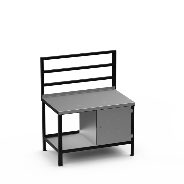 Steel Top Heavy Duty Workbench | Enclosed Cupboard Storage
