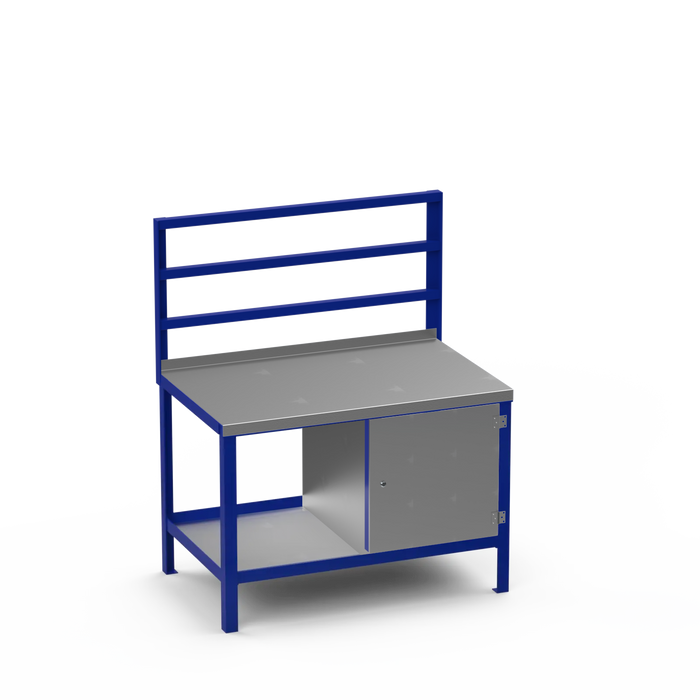 Steel Top Heavy Duty Workbench | Enclosed Cupboard Storage