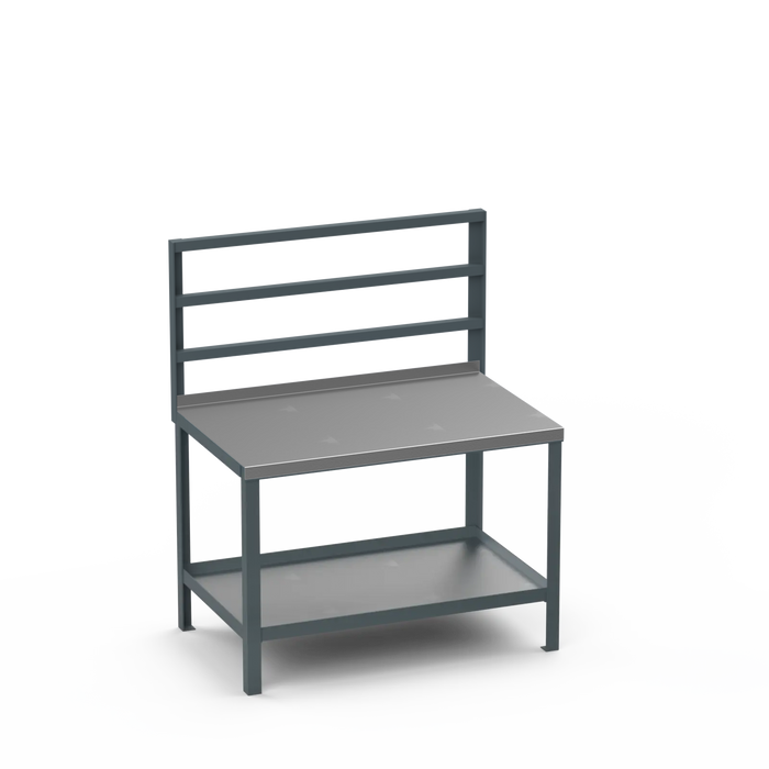 Steel Top Heavy Duty Workbench | Support Bars