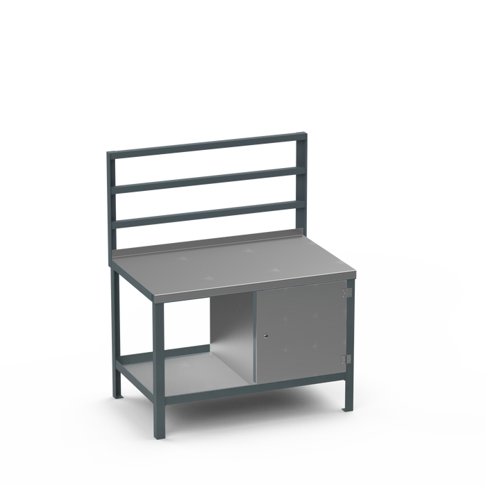Steel Top Heavy Duty Workbench | Enclosed Cupboard Storage