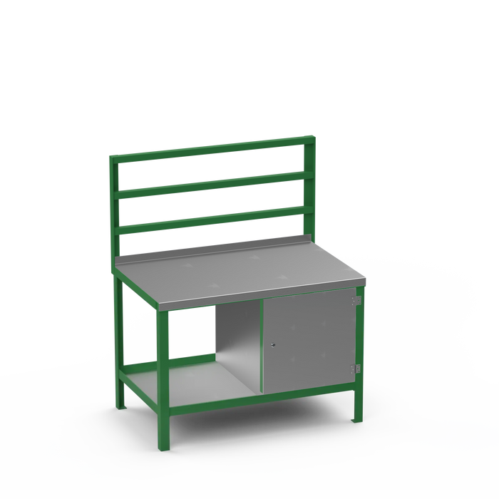 Steel Top Heavy Duty Workbench | Enclosed Cupboard Storage
