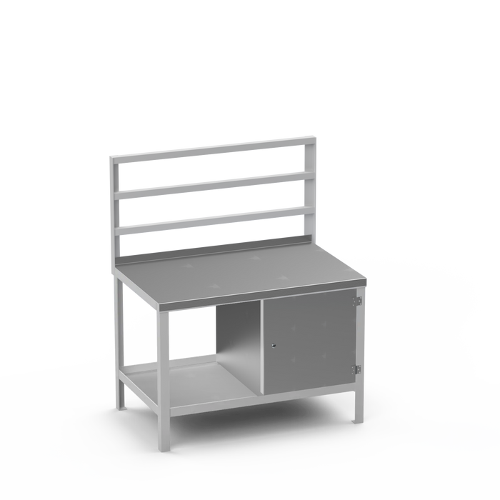 Steel Top Heavy Duty Workbench | Enclosed Cupboard Storage