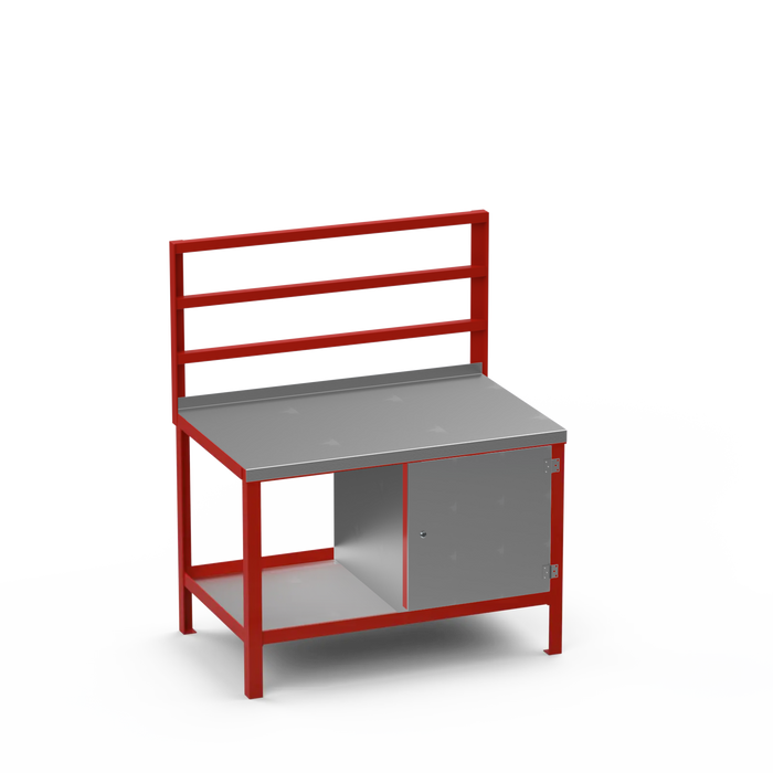 Steel Top Heavy Duty Workbench | Enclosed Cupboard Storage
