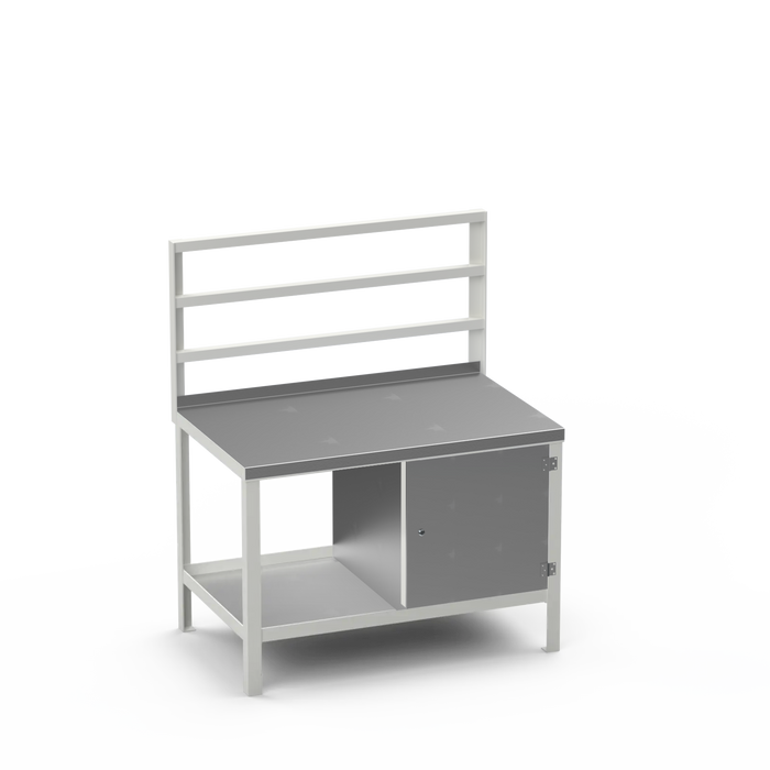 Steel Top Heavy Duty Workbench | Enclosed Cupboard Storage