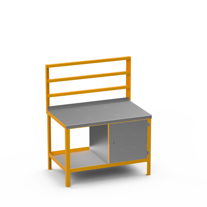 Steel Top Heavy Duty Workbench | Enclosed Cupboard Storage