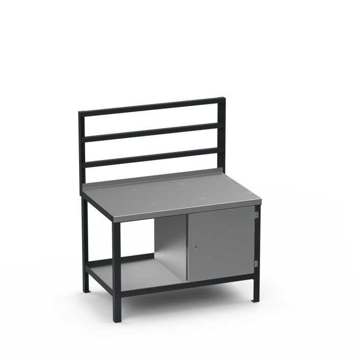 Steel Top Heavy Duty Workbench | Enclosed Cupboard Storage