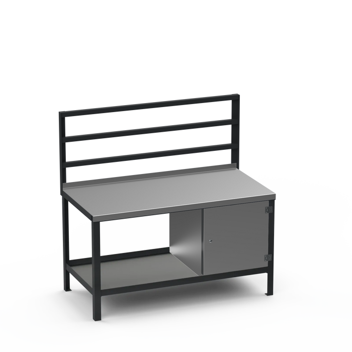 Steel Top Heavy Duty Workbench | Enclosed Cupboard Storage