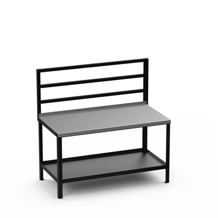 Steel Top Heavy Duty Workbench | Support Bars