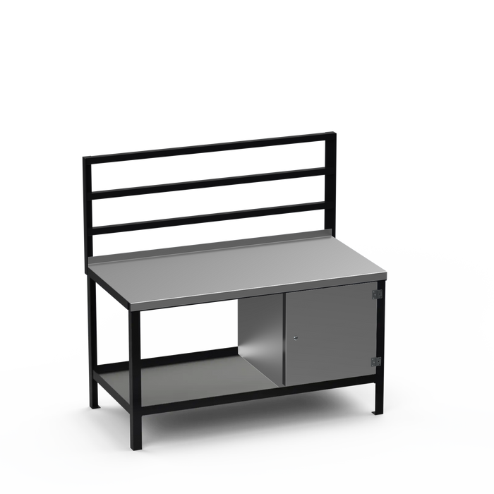 Steel Top Heavy Duty Workbench | Enclosed Cupboard Storage