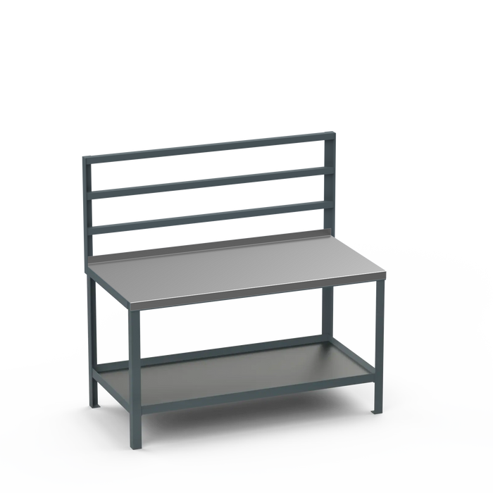 Steel Top Heavy Duty Workbench | Support Bars