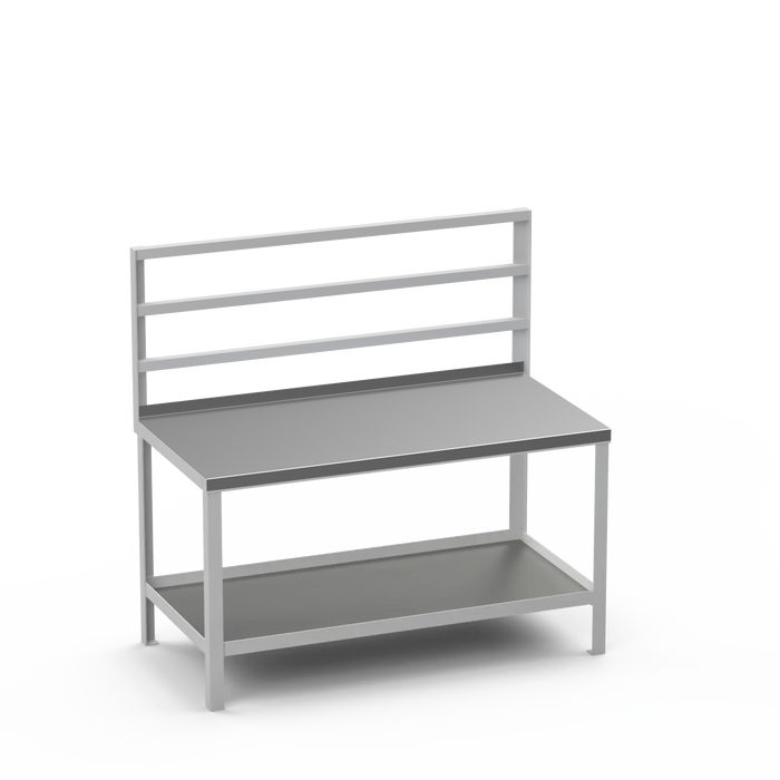 Steel Top Heavy Duty Workbench | Support Bars