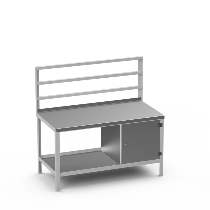 Steel Top Heavy Duty Workbench | Enclosed Cupboard Storage