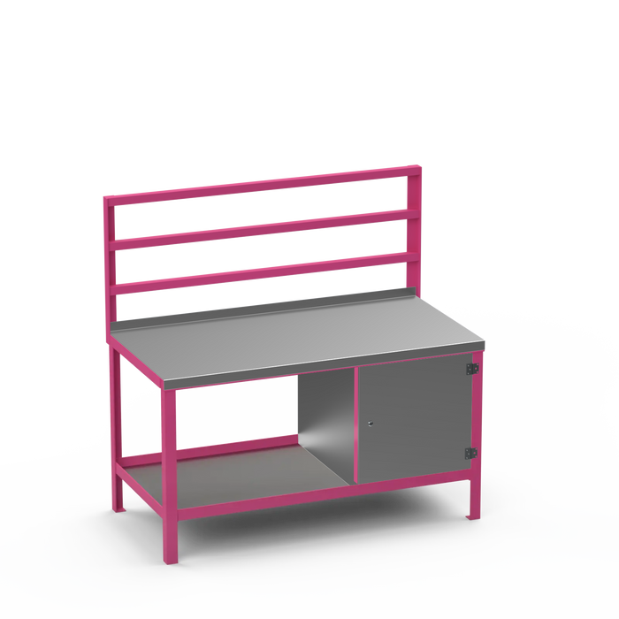 Steel Top Heavy Duty Workbench | Enclosed Cupboard Storage