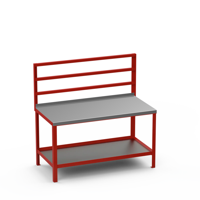 Steel Top Heavy Duty Workbench | Support Bars