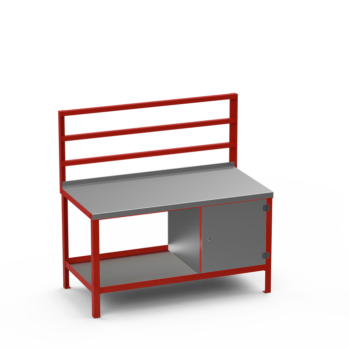 Steel Top Heavy Duty Workbench | Enclosed Cupboard Storage