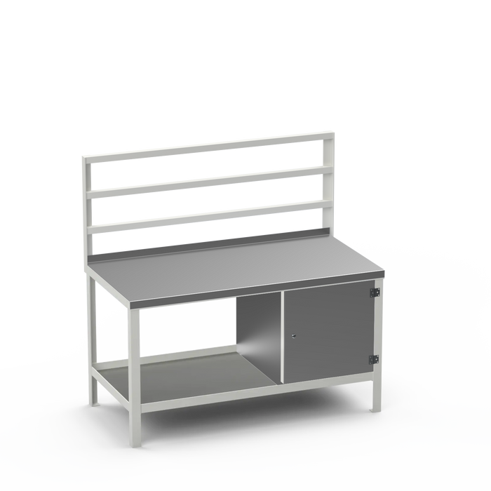 Steel Top Heavy Duty Workbench | Enclosed Cupboard Storage