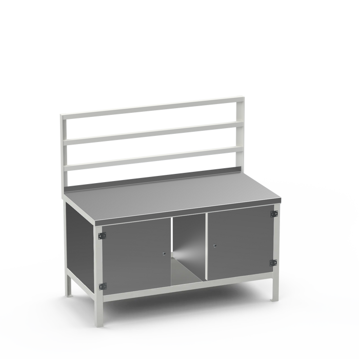Steel Top Heavy Duty Workbench | Enclosed Cupboard & Enclosed Cupboard Storage